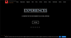 Desktop Screenshot of experiences.it