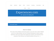 Tablet Screenshot of experiences.com